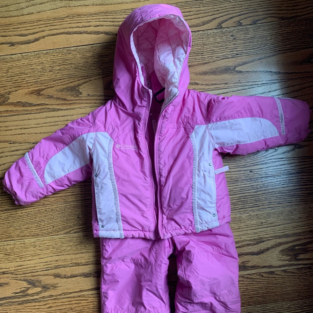 3t pink Columbia snow/ski set